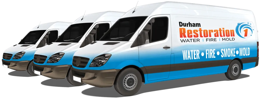 Water damage restoration vehicles in Raleigh NC